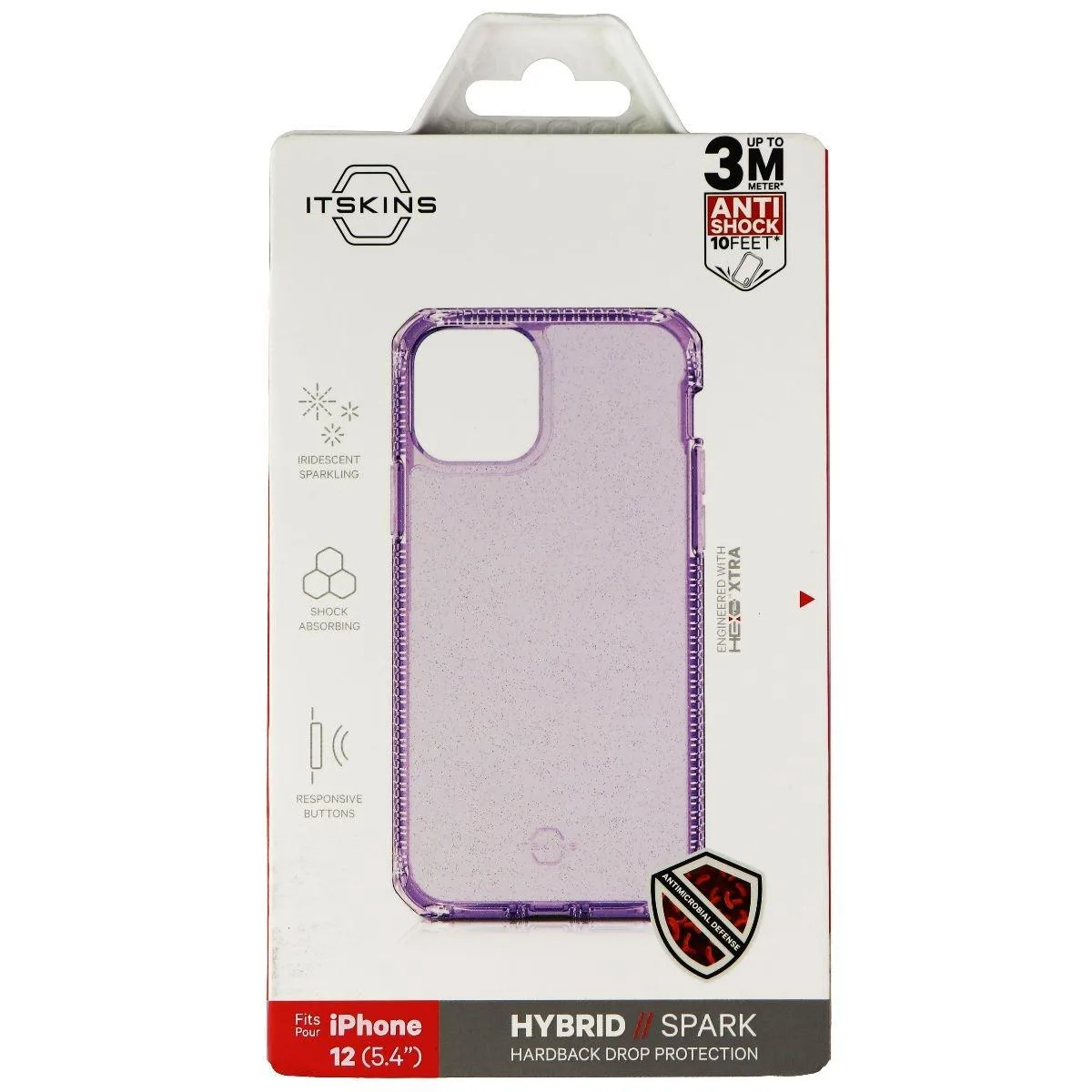 ITSKINS ITSKINS Hybrid Spark Case iPhone 12 Mini Light Purple — product photo