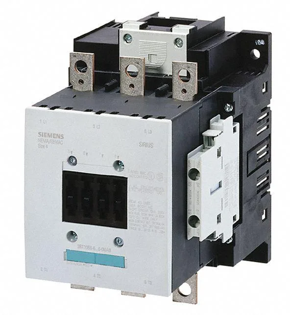 SIEMENS 3RT10546AF36 110-127V AC/DC 3-pole contactor, grey enclosure, screw terminals, DIN rail mount