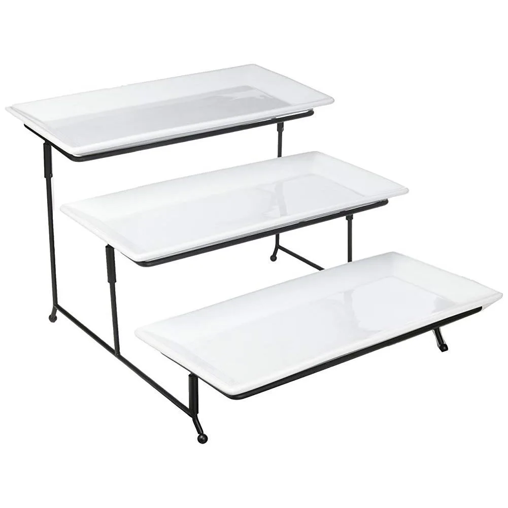 Gibson Overseas Gibson Overseas 102157 3-tier serving set white — product photo