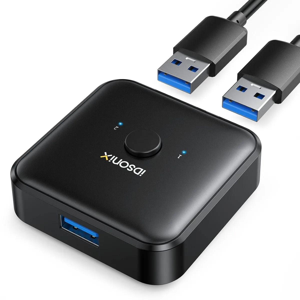 GCROWN GCROWN USB 3.0 Switch Selector 1 in 2 Out Bi-Directional KVM Switch — product photo