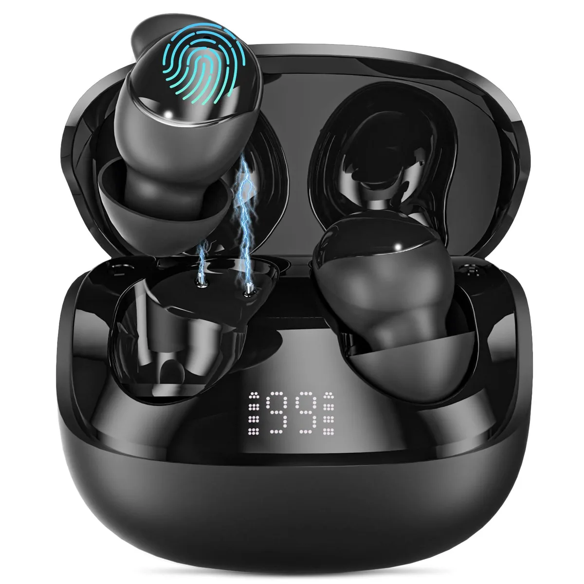  Ertuly sleepbuds-T33 Bluetooth 6.0 sleep earbuds black — product photo