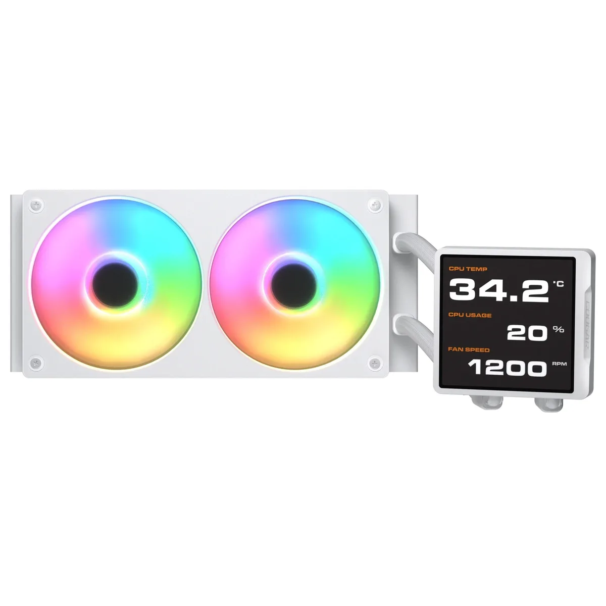 COUGAR COUGAR Poseidon Vistek Pro ARGB 240 White liquid cooler — product photo