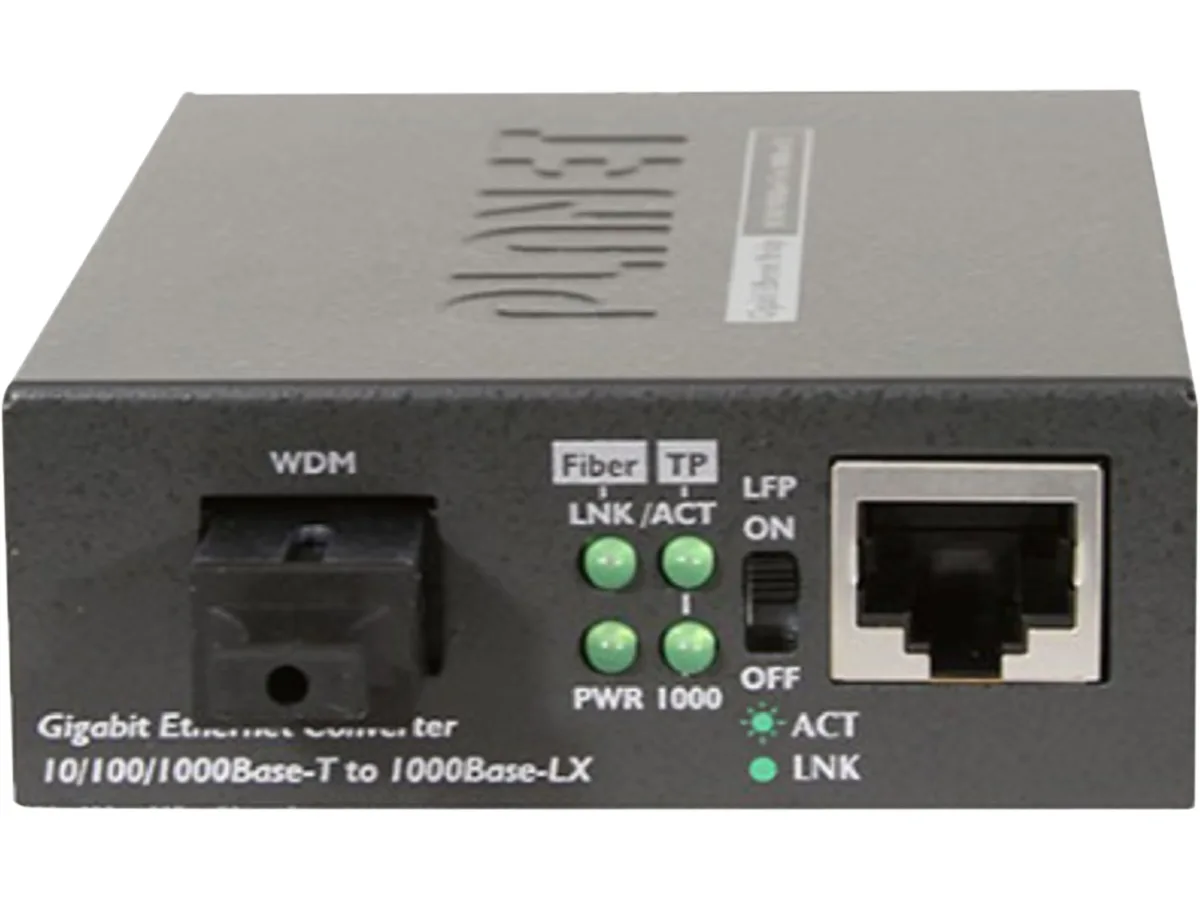 PLANET PLANET GT-806B15 10/100/1000Base-TX to 1000FX WDM Media Converter 15 km — product photo