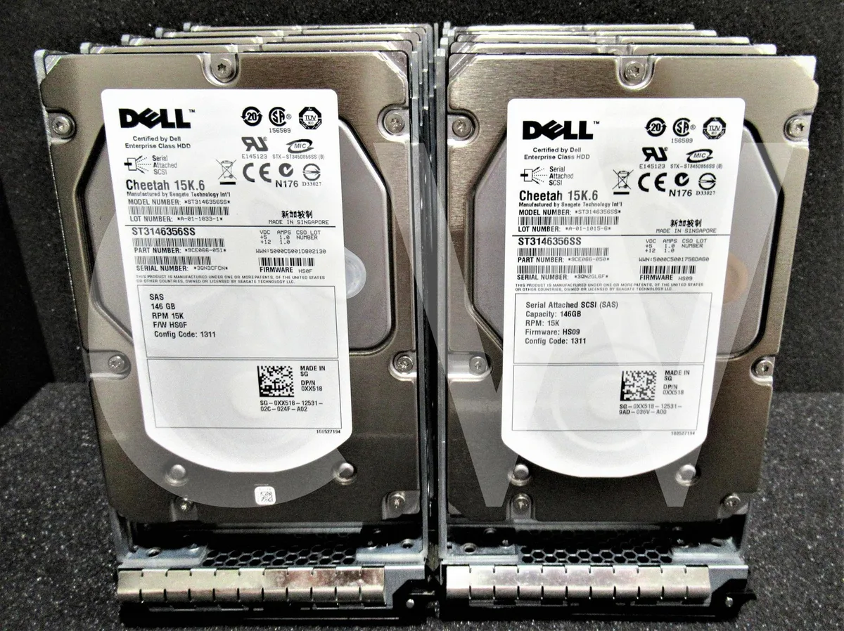 DELL DELL XX518 ST3146356SS 146GB 15K RPM 3.5" SAS internal hard drive — product photo