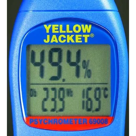 Transparent handheld hygrometer thermometer psychrometer with LCD display
