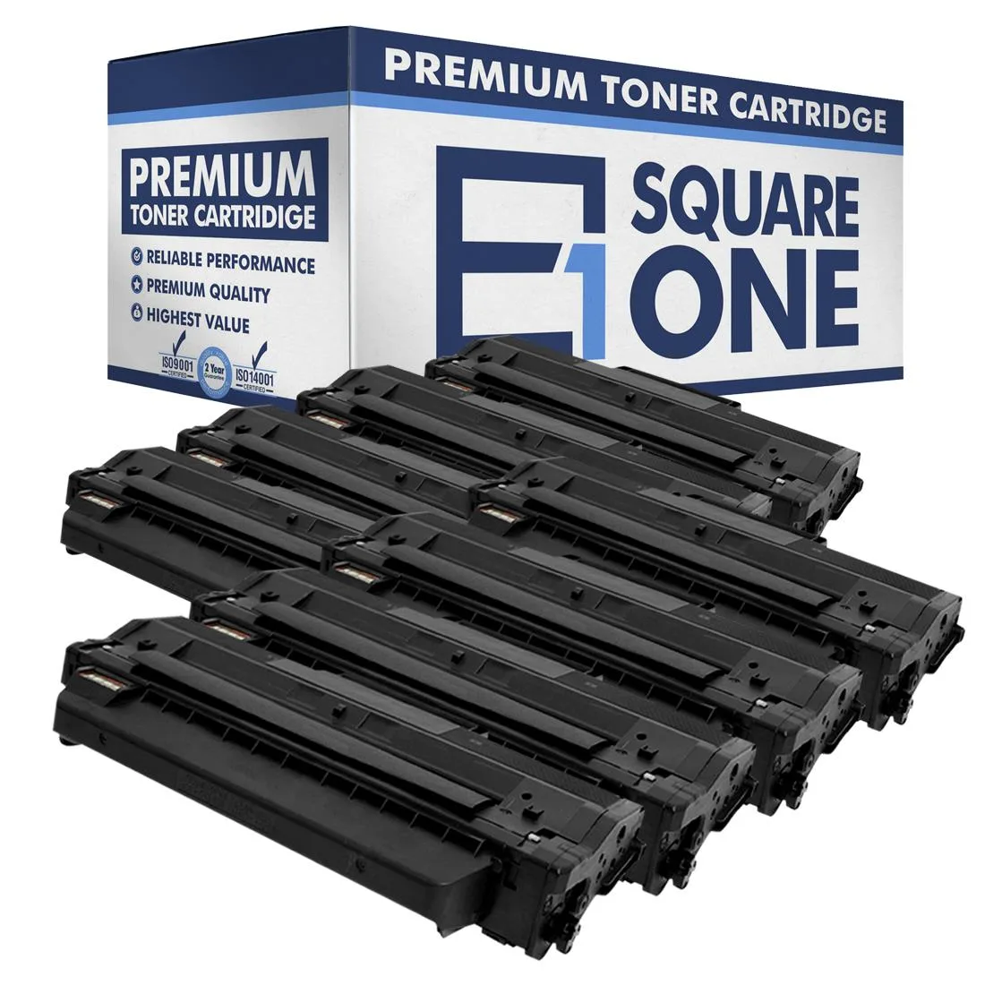 eSquareOne eSquareOne S1-DE-331-7328-8 Compatible Toner Cartridge Black 8-Pack 2500 Pages — product photo