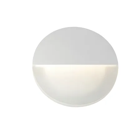 White aluminum and acrylic wall sconce two light ten inch wide