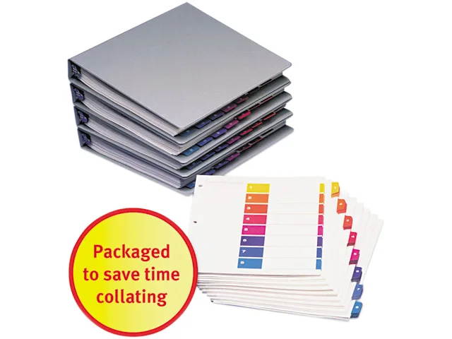 Avery Avery 11168 card filing dividers 8-tab 24 sets — product photo