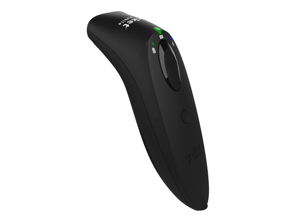 Black handheld barcode scanner S720 with wrist strap