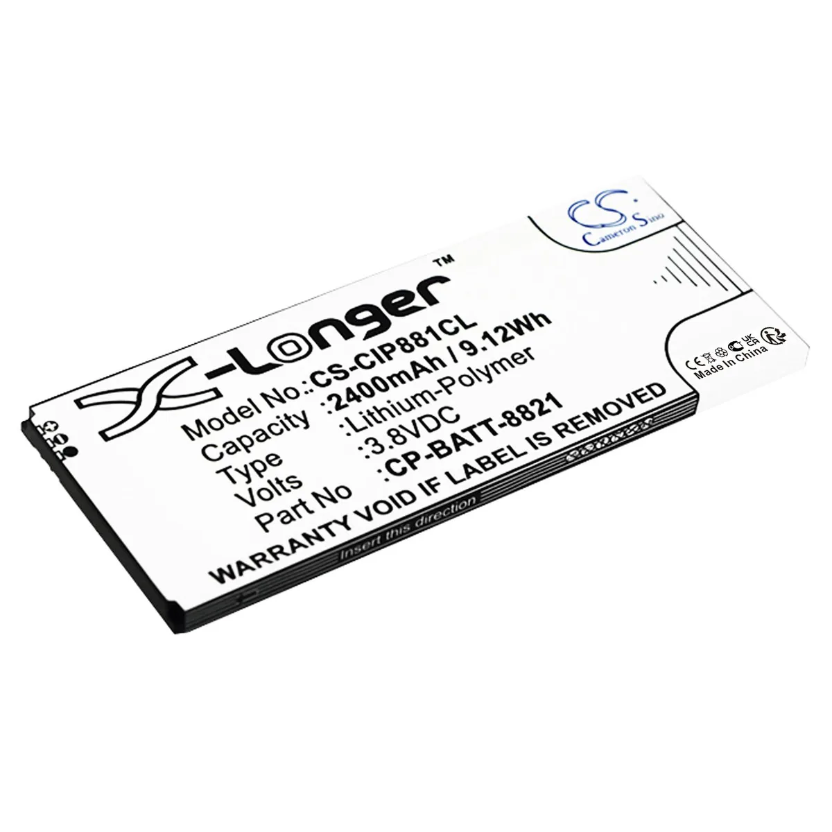 Cameron &amp; Co Cameron &amp; Co DS-CS-CIP881CL 2400mAh Li-Polymer telephone accessory — product photo