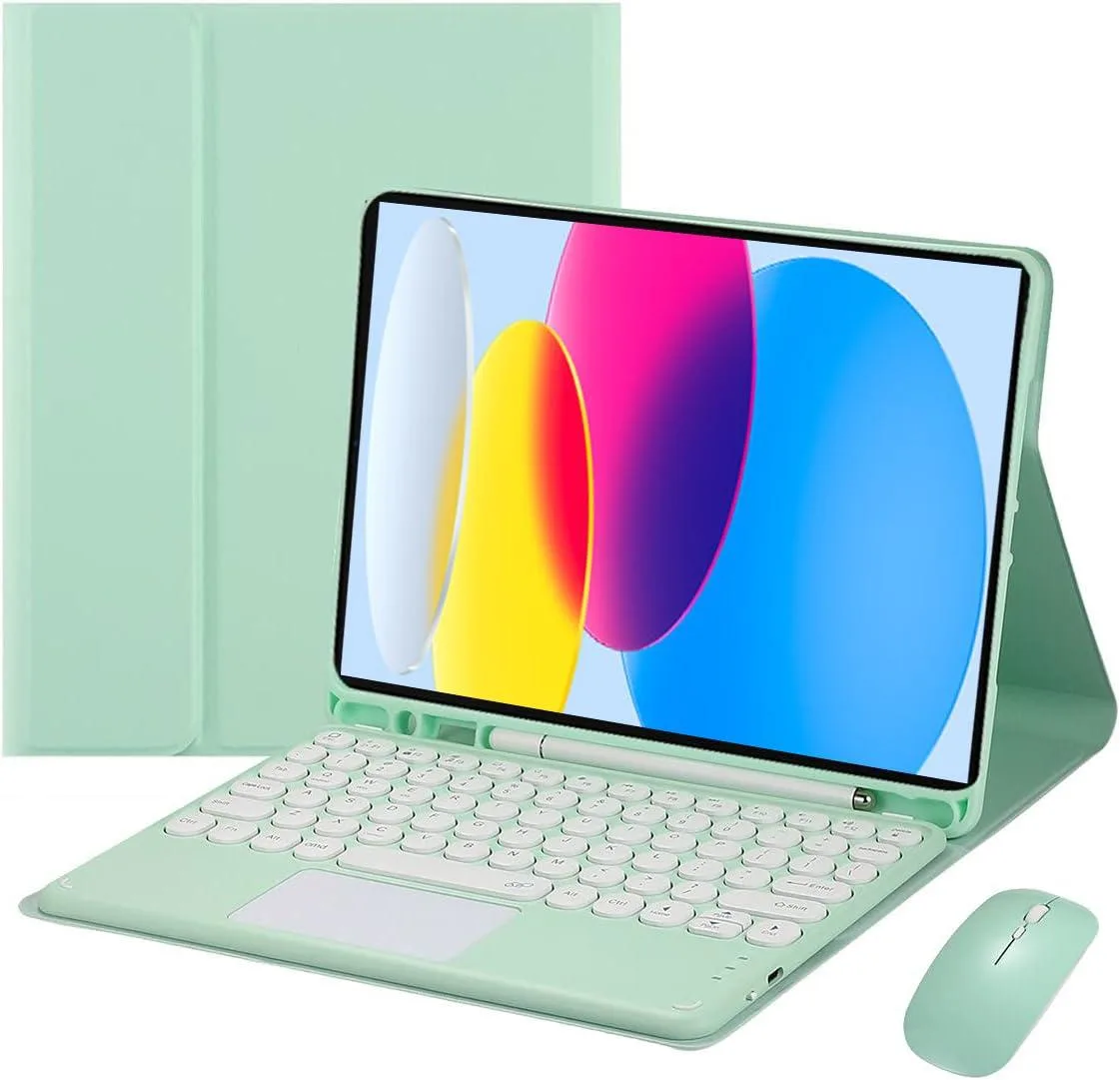 Timoom Timoom keyboard case with mouse for iPad 11 11" & 10th 10.9" Green — product photo