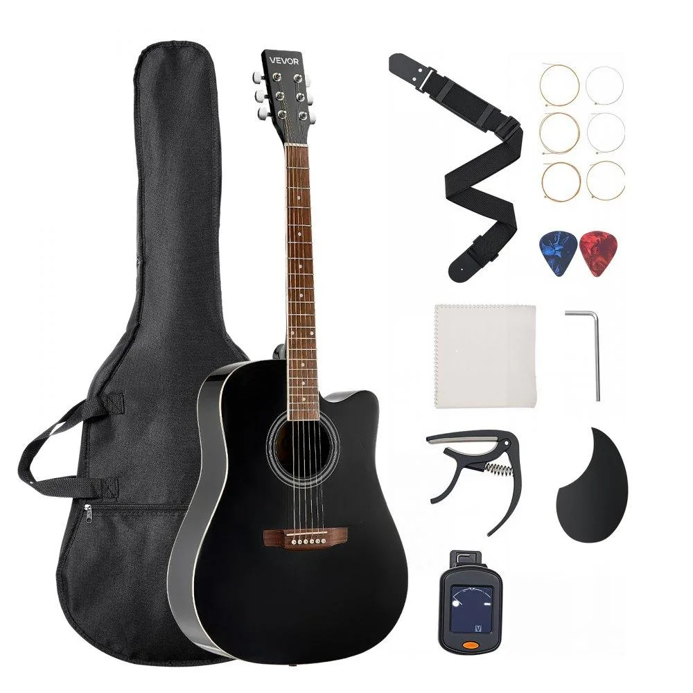 VEVOR VEVOR FG068C-41BK 41 in Black Cutway Acoustic Guitar — product photo