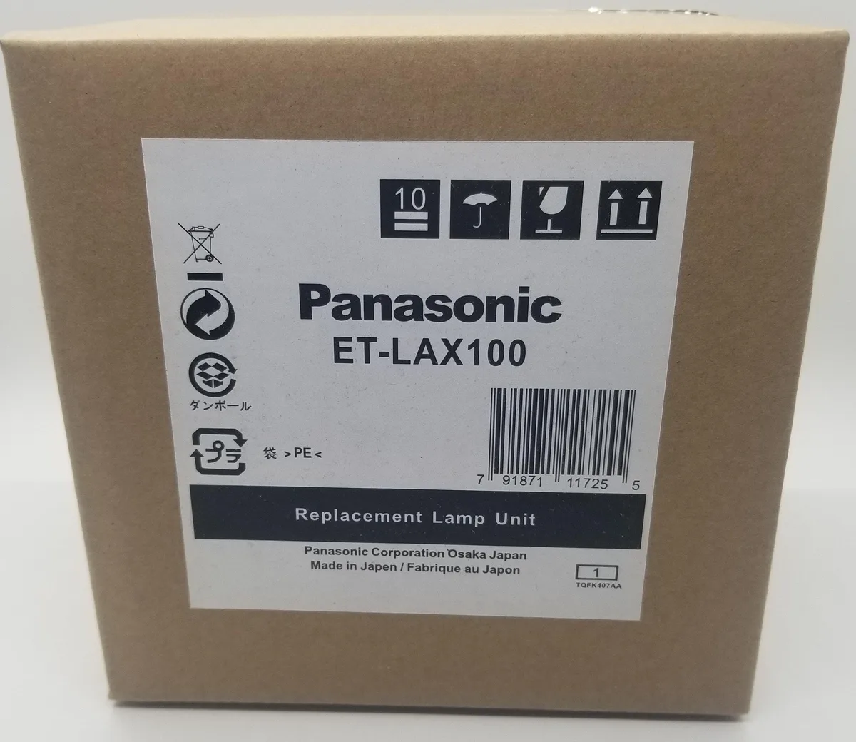 Panasonic Panasonic ET-LAX100-OM dlp replacement lamp — product photo