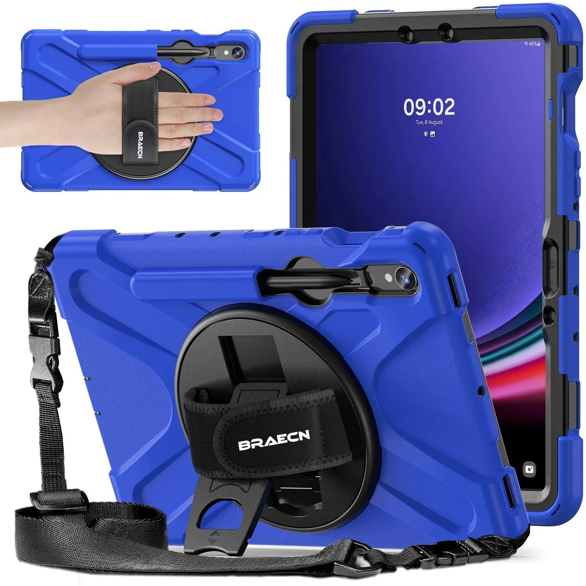 V2 Technologies V2 Technologies 2 in 1 accessory, Blue, for 10.9" and 11" Galaxy Tab S10 Lite, S10 FE, S9 FE, S9, S8, S7 — product photo