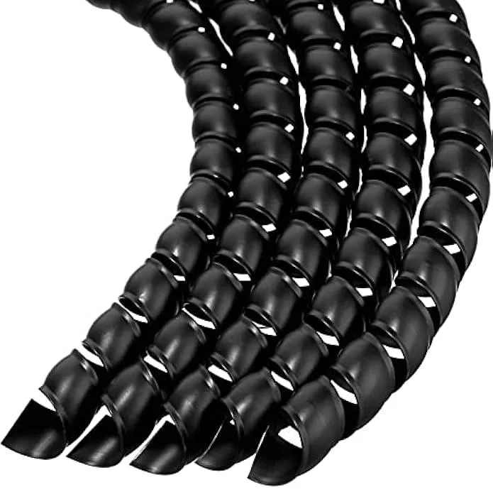 usbroway usbroway 10 mm Spiral Cable Protector 24.6 ft Black 5 Pack — product photo