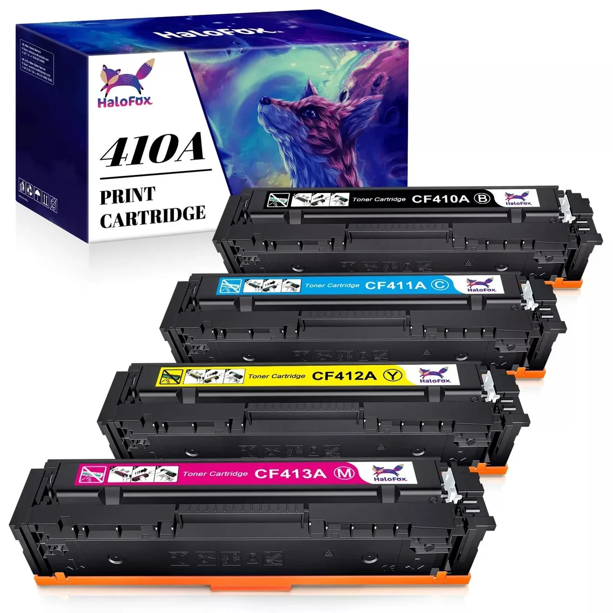 V4ink V4ink 4PK Toner Combo CF410A CF411A CF412A CF413A 477A toner cartridges — product photo