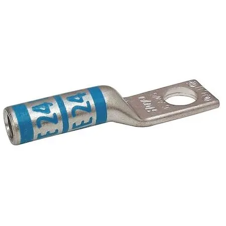 Copper compression lug with single quarter-inch stud hole