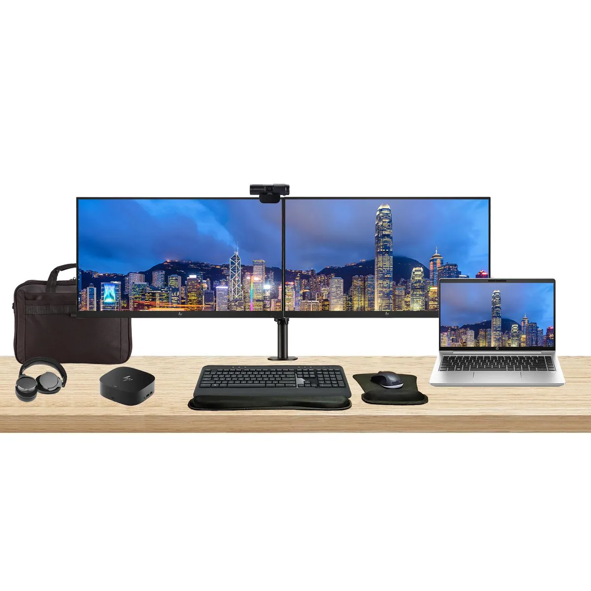 HP HP ProBook 440 G10 14" i7-1355U 16GB 512GB 2×24" Monitors Dock Kit — product photo