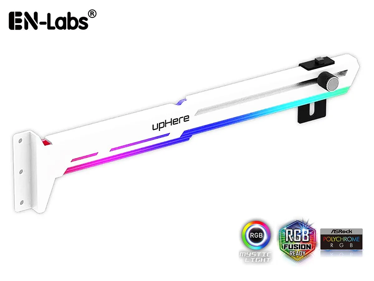 EN-Labs EN-Labs Graphics Card Anti-Sag Bracket 5V 3Pin ARGB White — product photo
