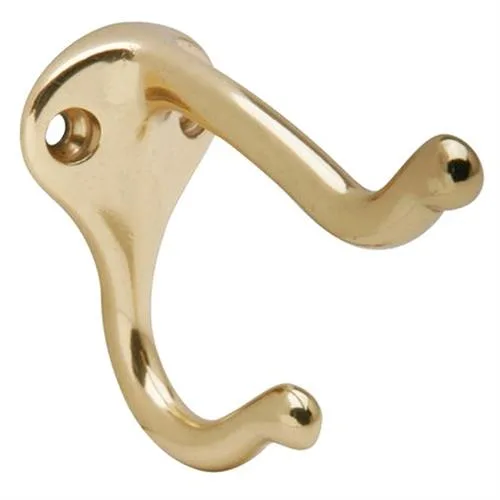Ives Ives 571A3 brass coat and hat hook, 3" projection — product photo