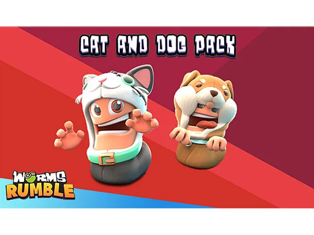Team 17 Digital Team 17 Digital 67728 Worms Rumble Cats Dogs Double Pack downloadable game — product photo