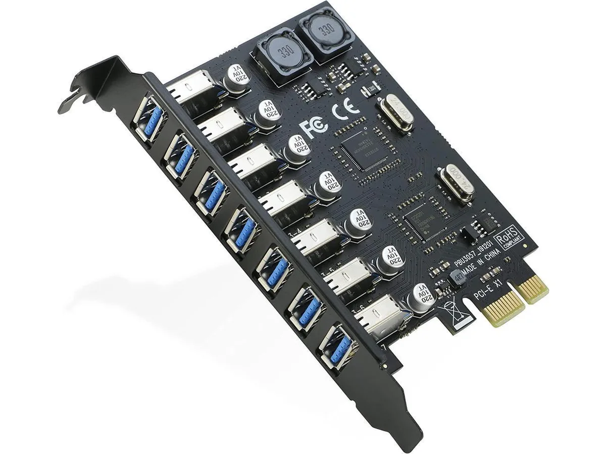 BONAEVER BONAEVER Laptop Protection Case 7 Port USB 3.0 PCI-e Card — product photo