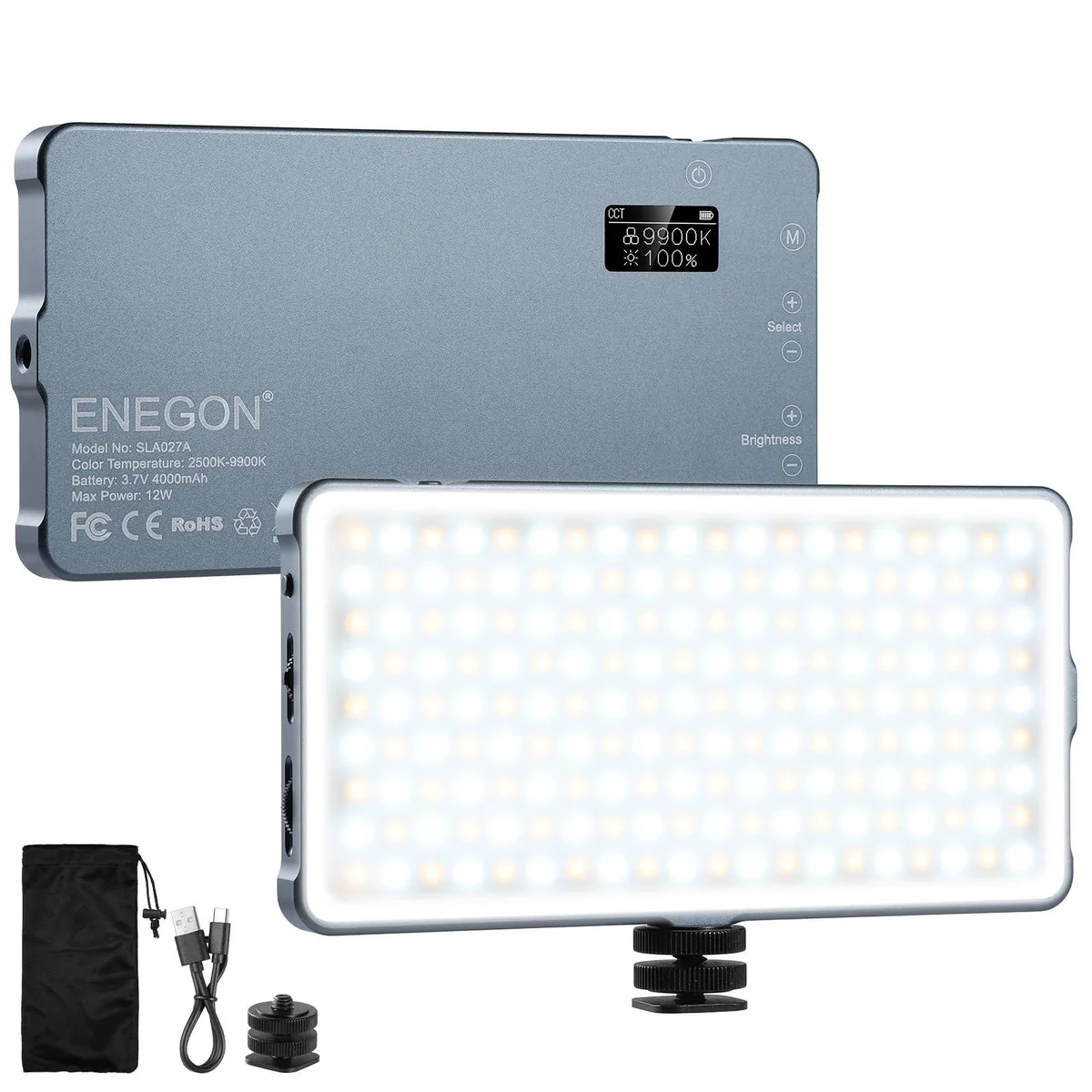 PEZAX de-Cable-23h-165 4000mAh Bicolor LED Video Light 180 LED — product photo