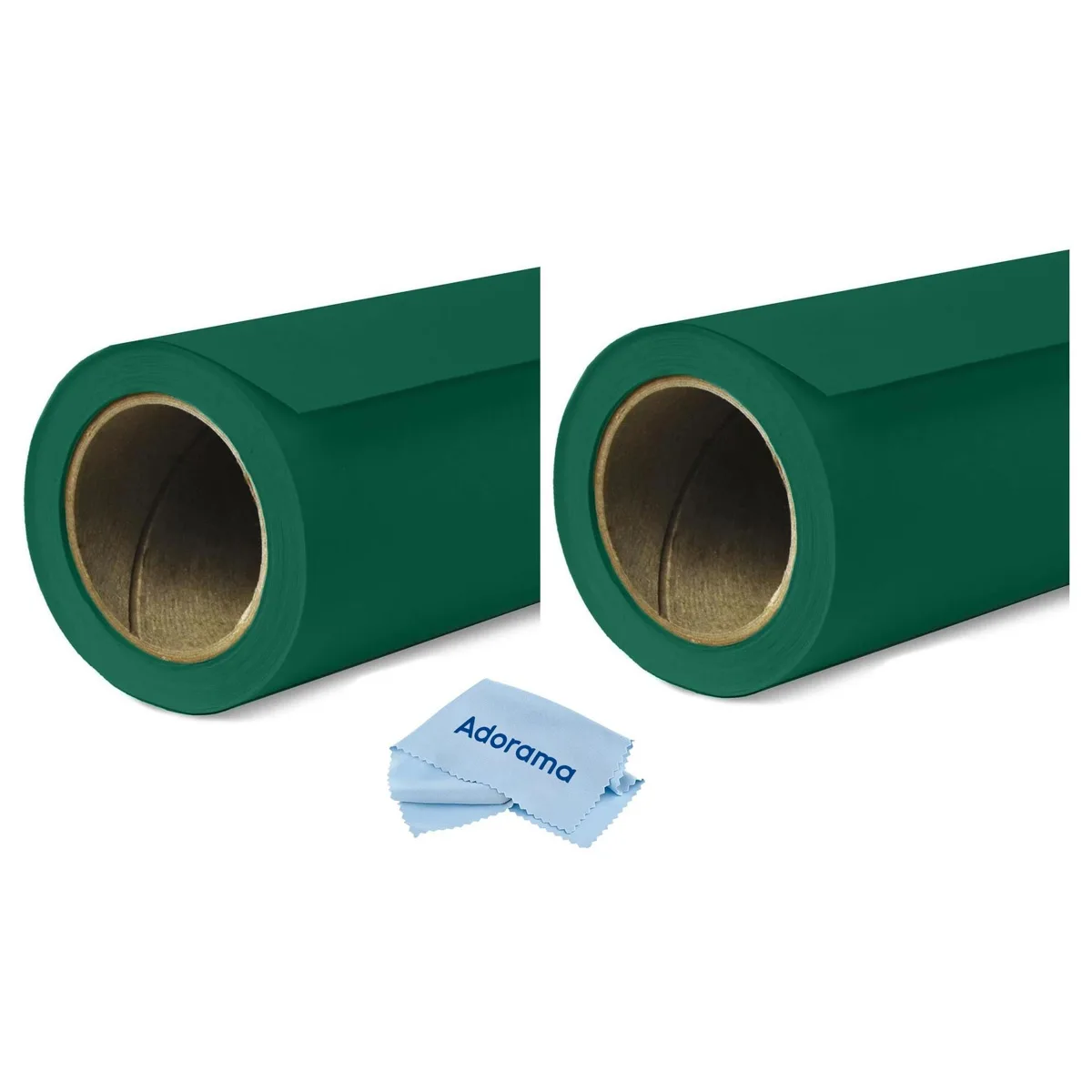 SAVAGE SAVAGE Widetone Seamless Background Paper 86" x 36' Evergreen #18 2-Pack with Cloth — product photo