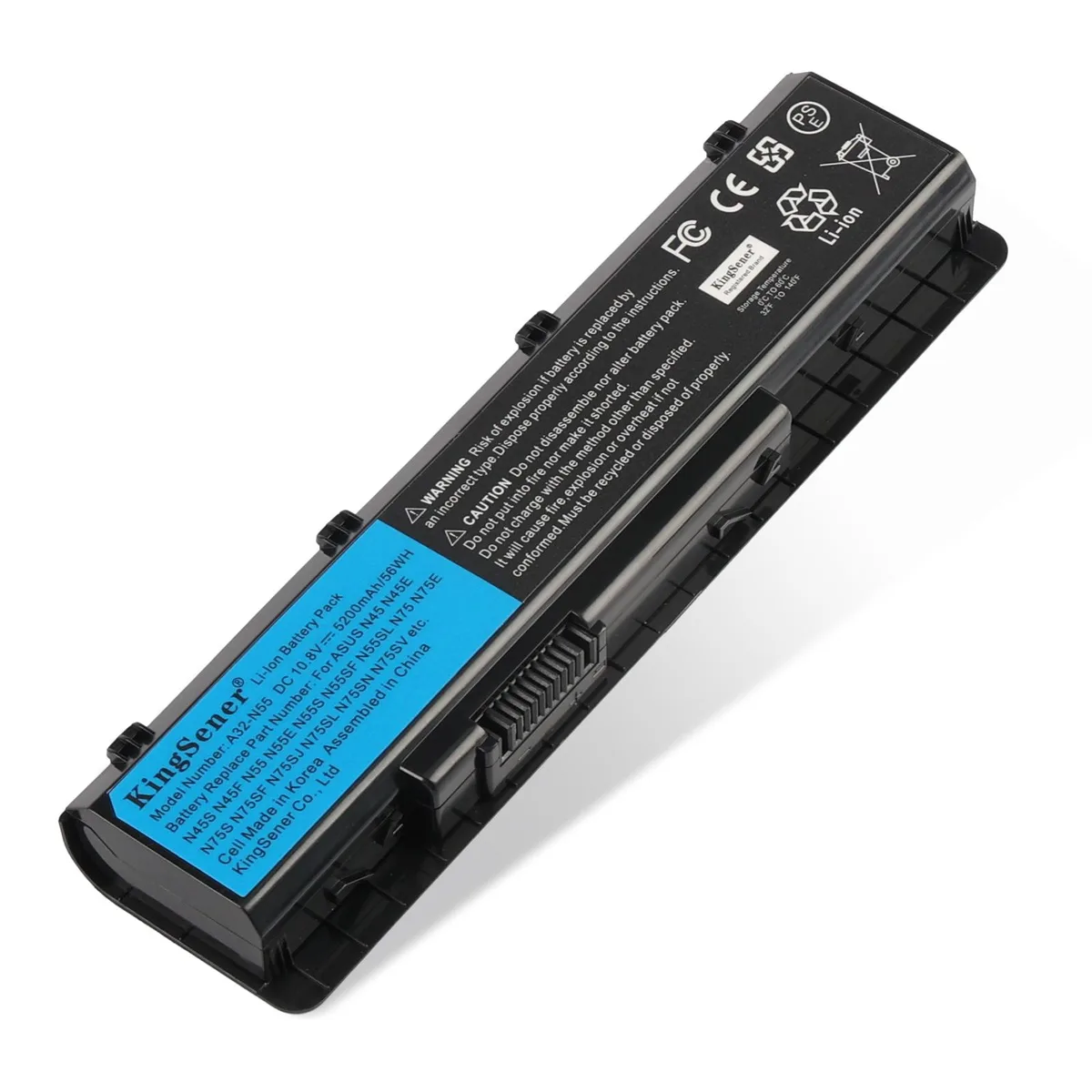 KingSener KingSener A32-N55 10.8V 56WH 5200mAh laptop battery — product photo