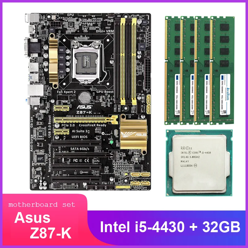 Avarum Avarum ASUS Z87-K Combo i5-4430 32GB DDR3L 1600MHz — product photo