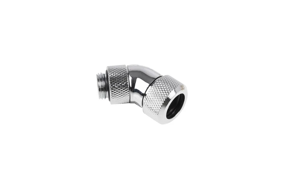 Alphacool Alphacool 1013363 Eiszapfen 13mm 45° Rotatable G1/4 Chrome Fitting — product photo