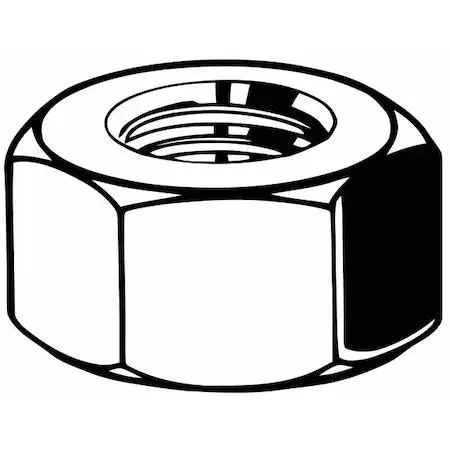Zoro Select Zoro Select M04190.160.0001 Hex Nut M16-2.00 Class 12 Steel Black Oxide 13mm — product photo