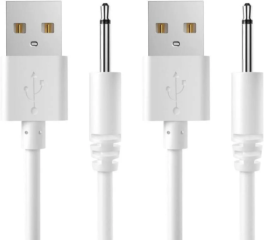 Kootion Kootion 2.5 mm DC USB charging cable 2.7 ft 2 pack — product photo