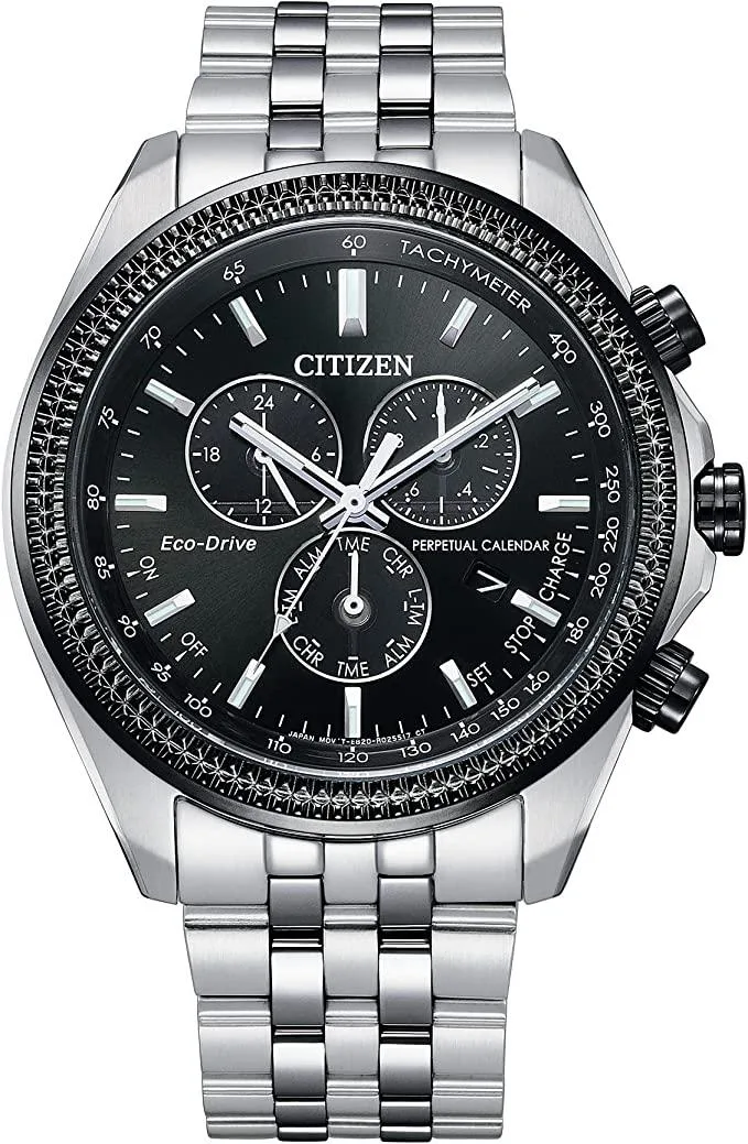 Citizen Citizen BL5566-50E Eco-Drive Chronograph Watch 44mm Black Dial — product photo
