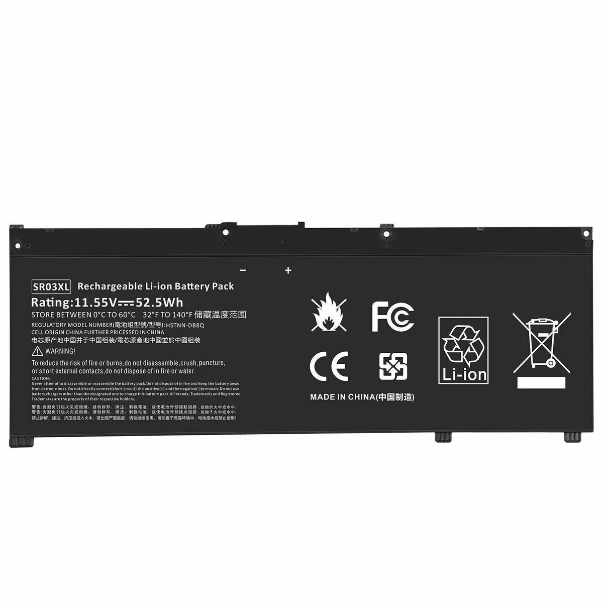 HP HP Pavilion 15-cx0069TX 15-cx0070TX 15-cx0072TX 15-cx0073TX 15-cx0074TX 11.55V 52.5W laptop battery — product photo