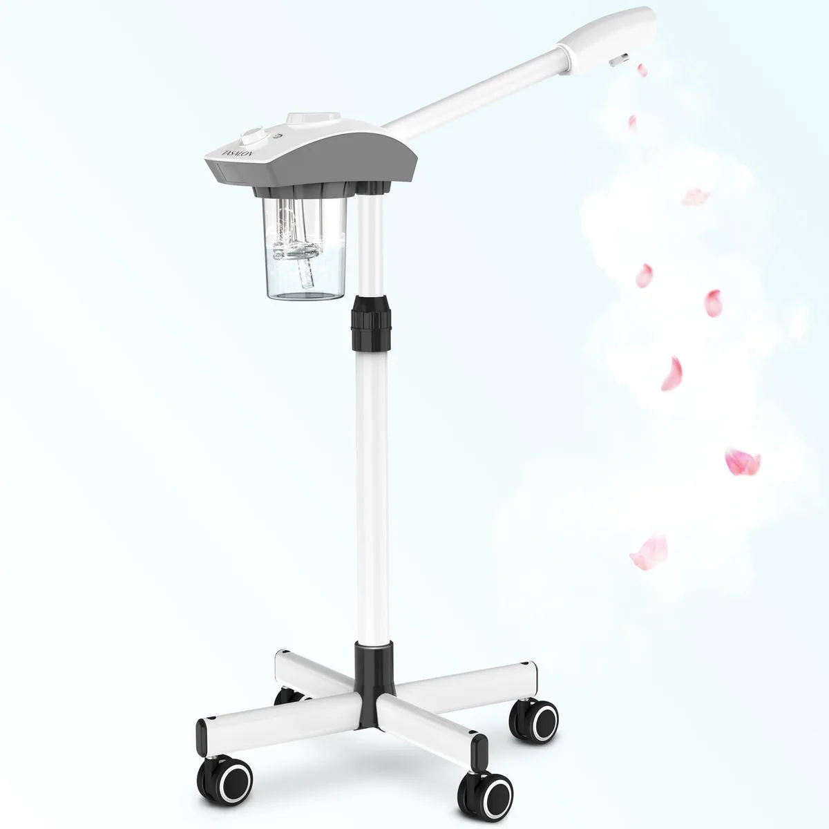  TASALON Facial Steamer White 360° Wheeled Stand 24.13×24.384×53.086 cm 3.674 kg — product photo