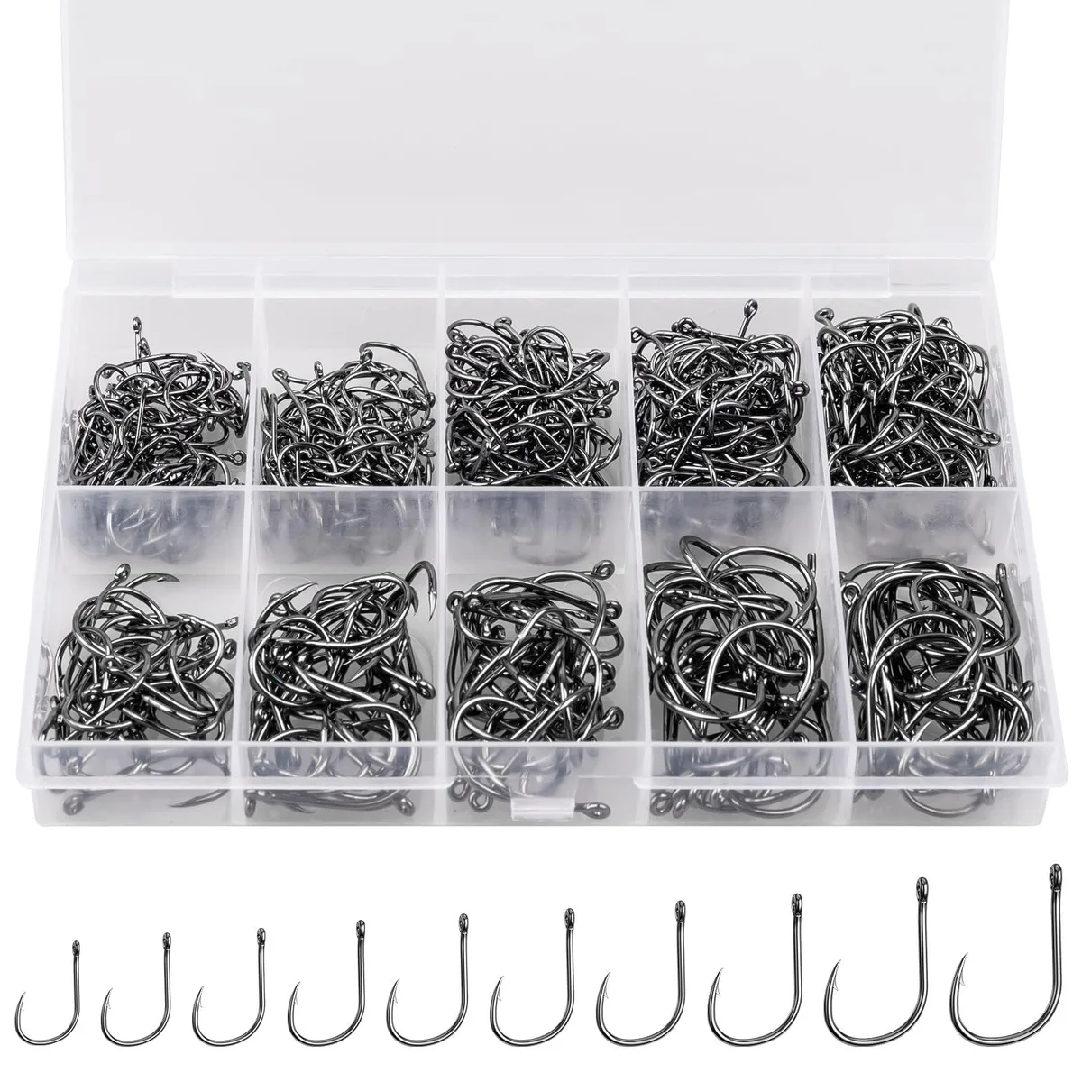  Fishing Terminal 10 Sizes 500PCS — product photo