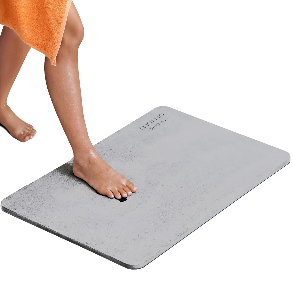 MOMO LIFESTYLE LLC MOMO LIFESTYLE LLC Drytomita GRANDE Bath Mat 31.5 x 19.7 Inches Linen Grey — product photo