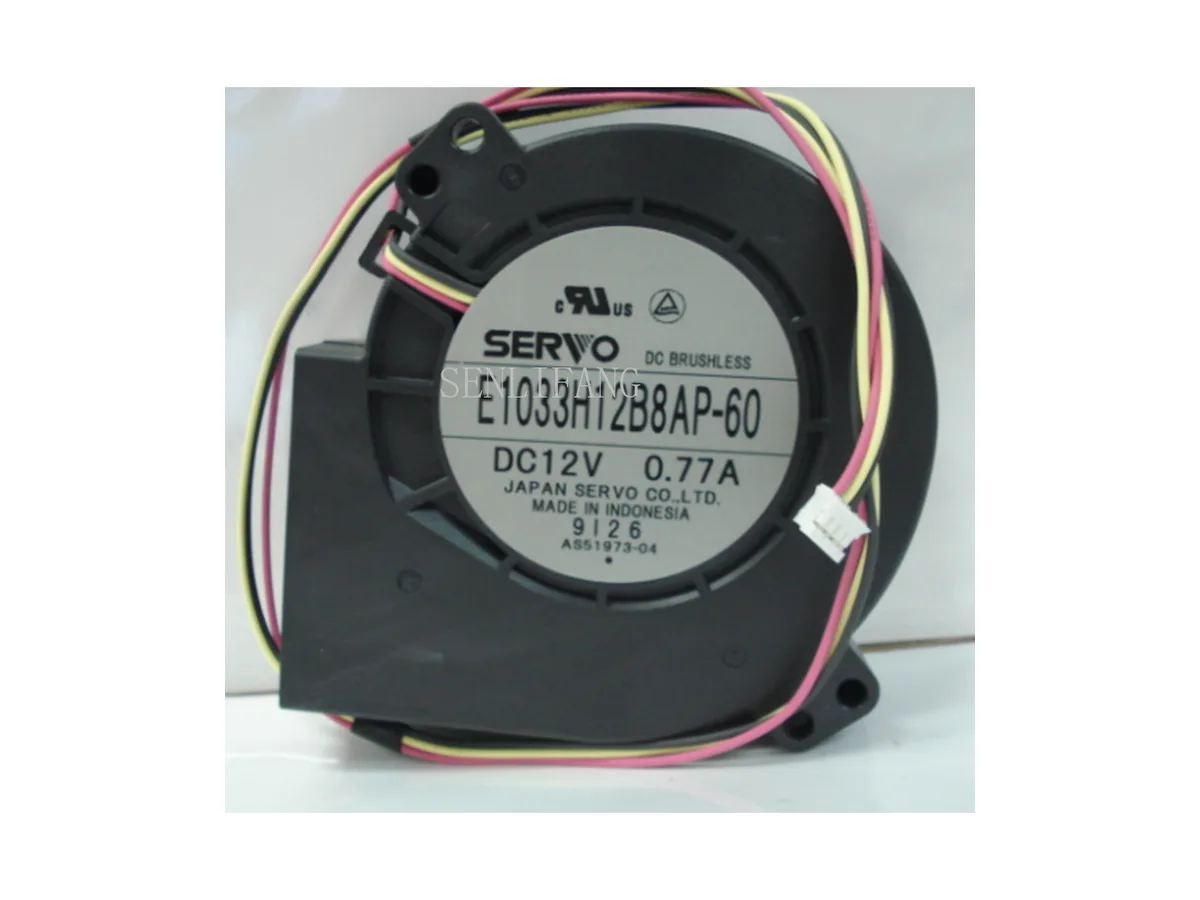 Fans Fans E1033H12B8AP-60 12V .77A 9733 97mm 33mm Dual Ball Bearing Case Fan — product photo