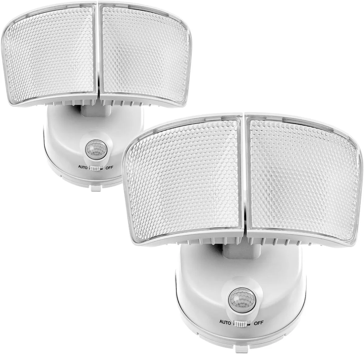 Home Zone Security Home Zone Security ES06572G Flood Light 1000 lm 5000K Twin Head 2-Pack — product photo