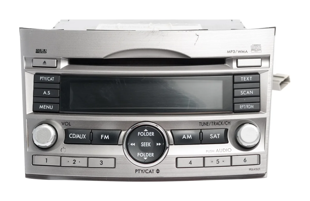 1 Factory Radio 1 Factory Radio 86201AJ64A PE645U1 receiver 2010-2012 Subaru Legacy — product photo