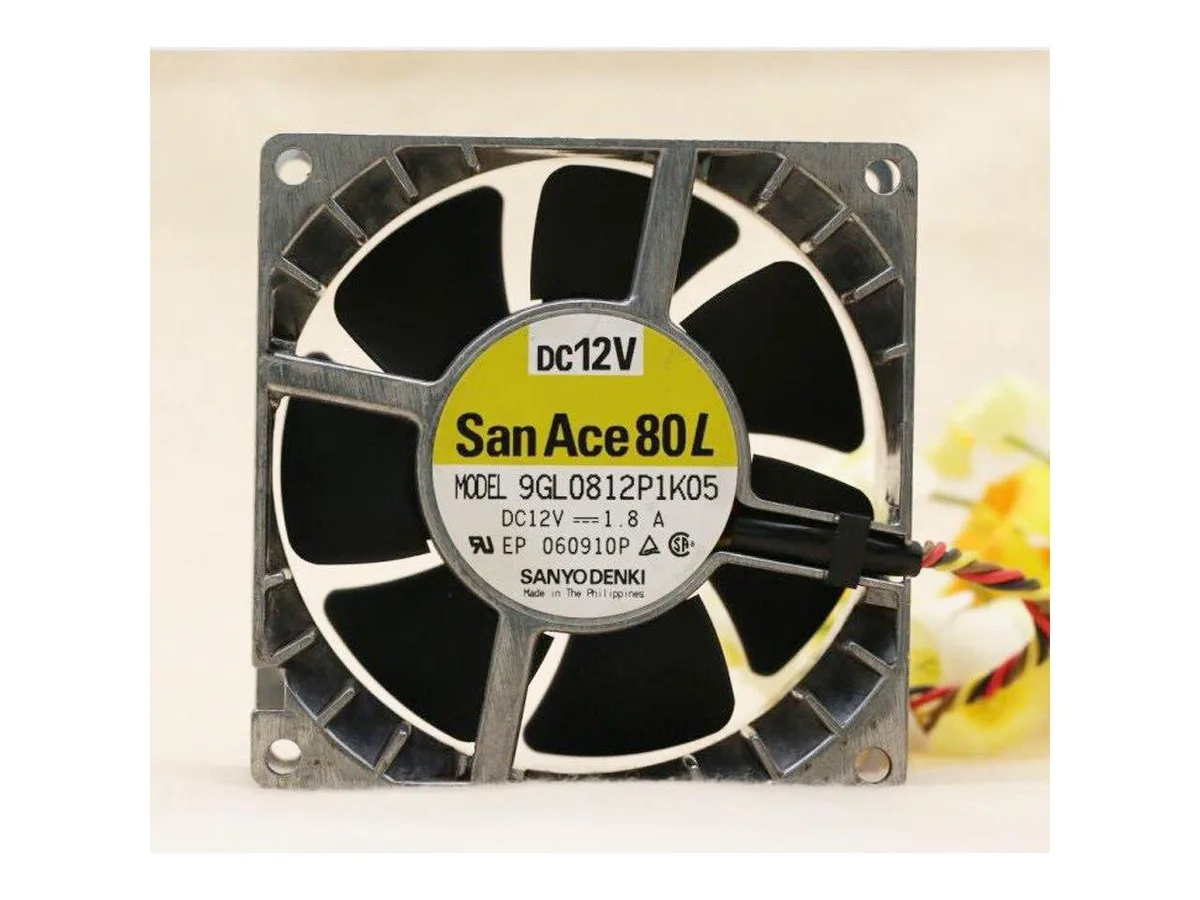 Fans Fans 9GL0812P1K05 8038 80x80x38mm 12V 1.8A case fan — product photo