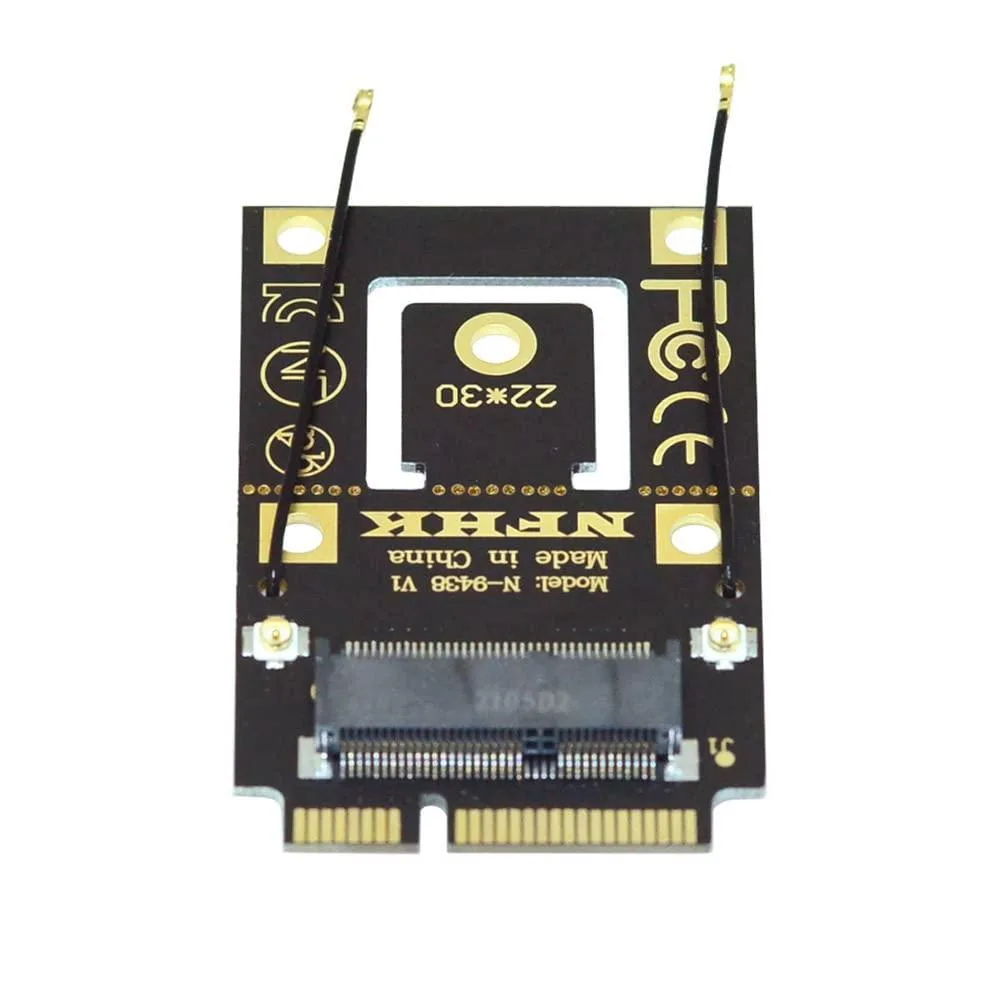 LORDWORLD LORDWORLD M.2 Key-A to Mini PCI-E Adapter for 9260 8265 7260 AC Card — product photo