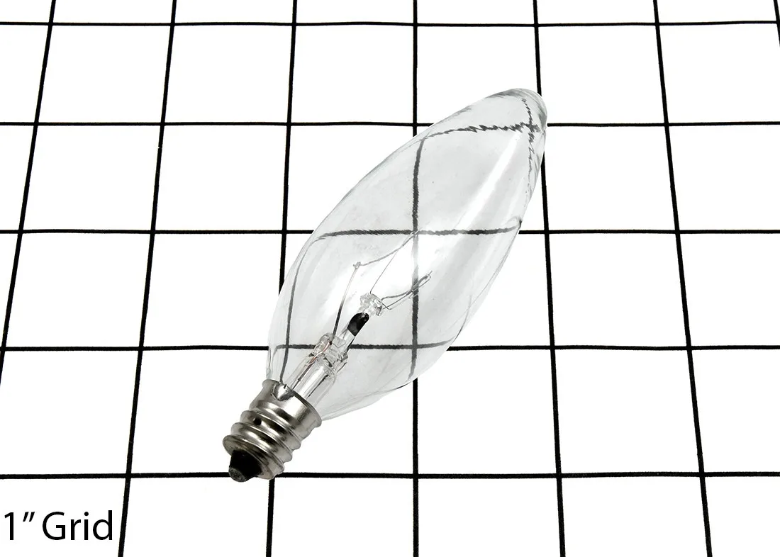 Appliance Factory Parts Appliance Factory Parts 7764604000 HD bulb Candelabra Clear E12 B10 appliance part — product photo