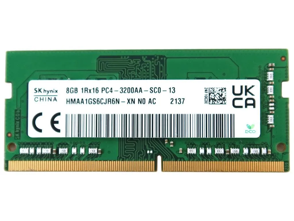 SK hynix SK hynix HMAA1GS6CJR6N 8GB DDR4 SO-DIMM 3200MHz 260-Pin accessory — product photo
