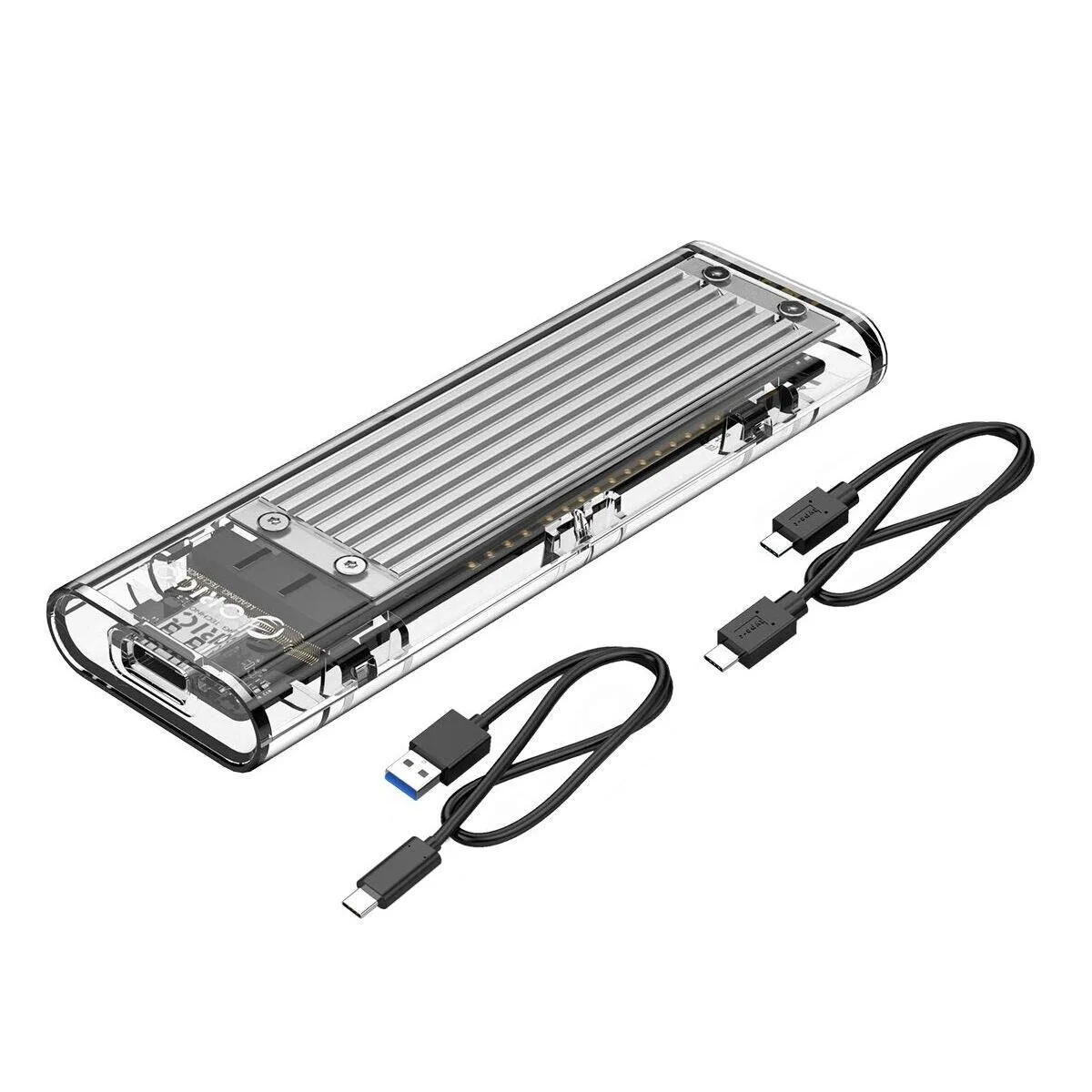 LUOM LUOM M.2 NVMe PCIe USB 3.1 Gen 2 Type-C 10Gbps Enclosure Silver — product photo