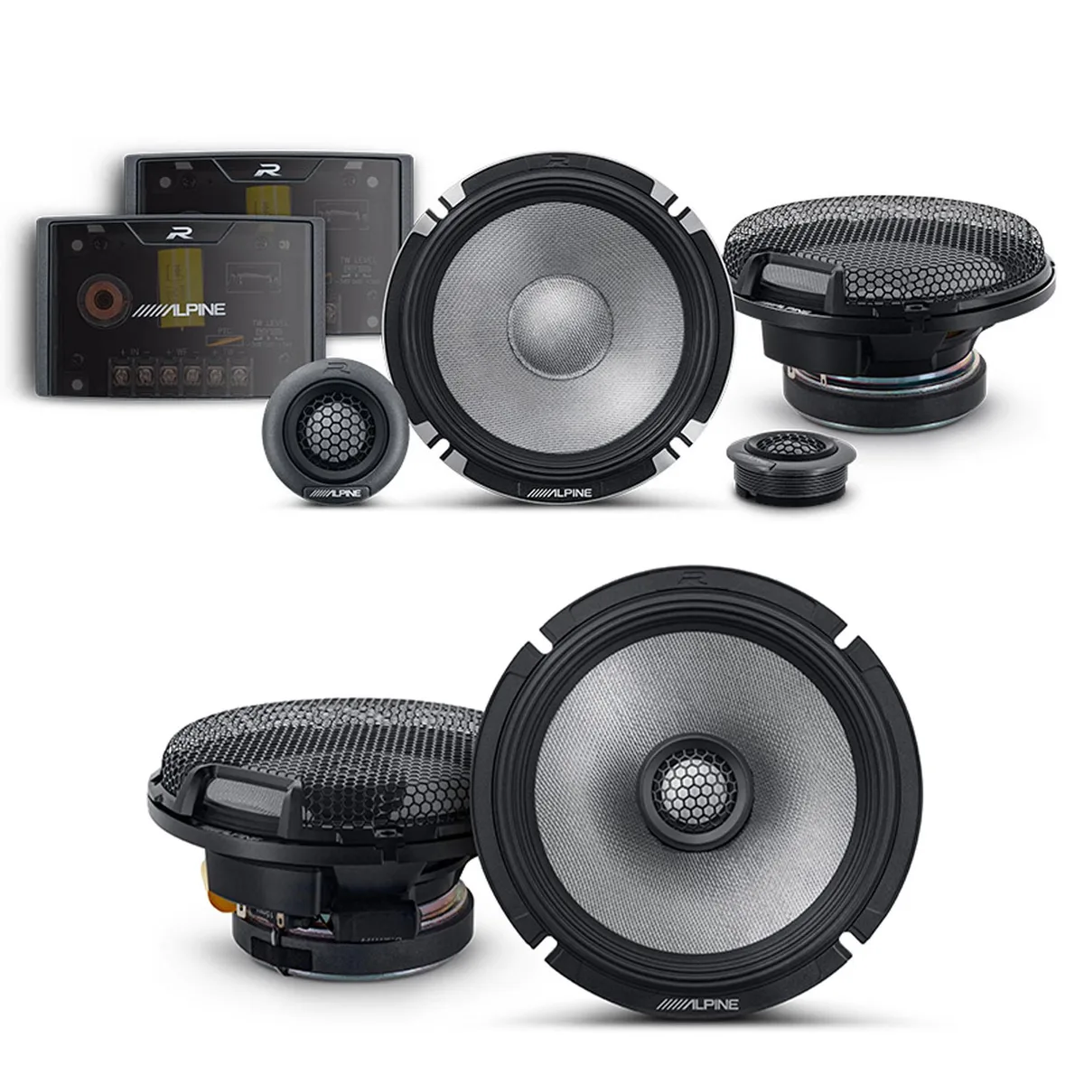 Alpine Alpine R-Series 6.5" Component &amp; Coaxial Bundle R2-S652 &amp; R2-S65 — product photo