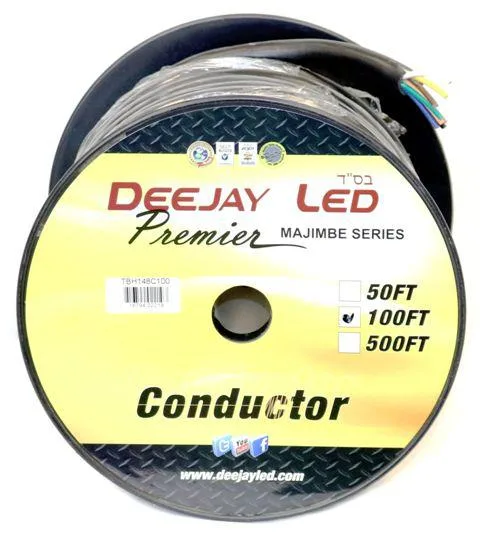 Deejay LED Deejay LED 100-Foot 8-Conductor 14 Gauge Stranded Cable — product photo