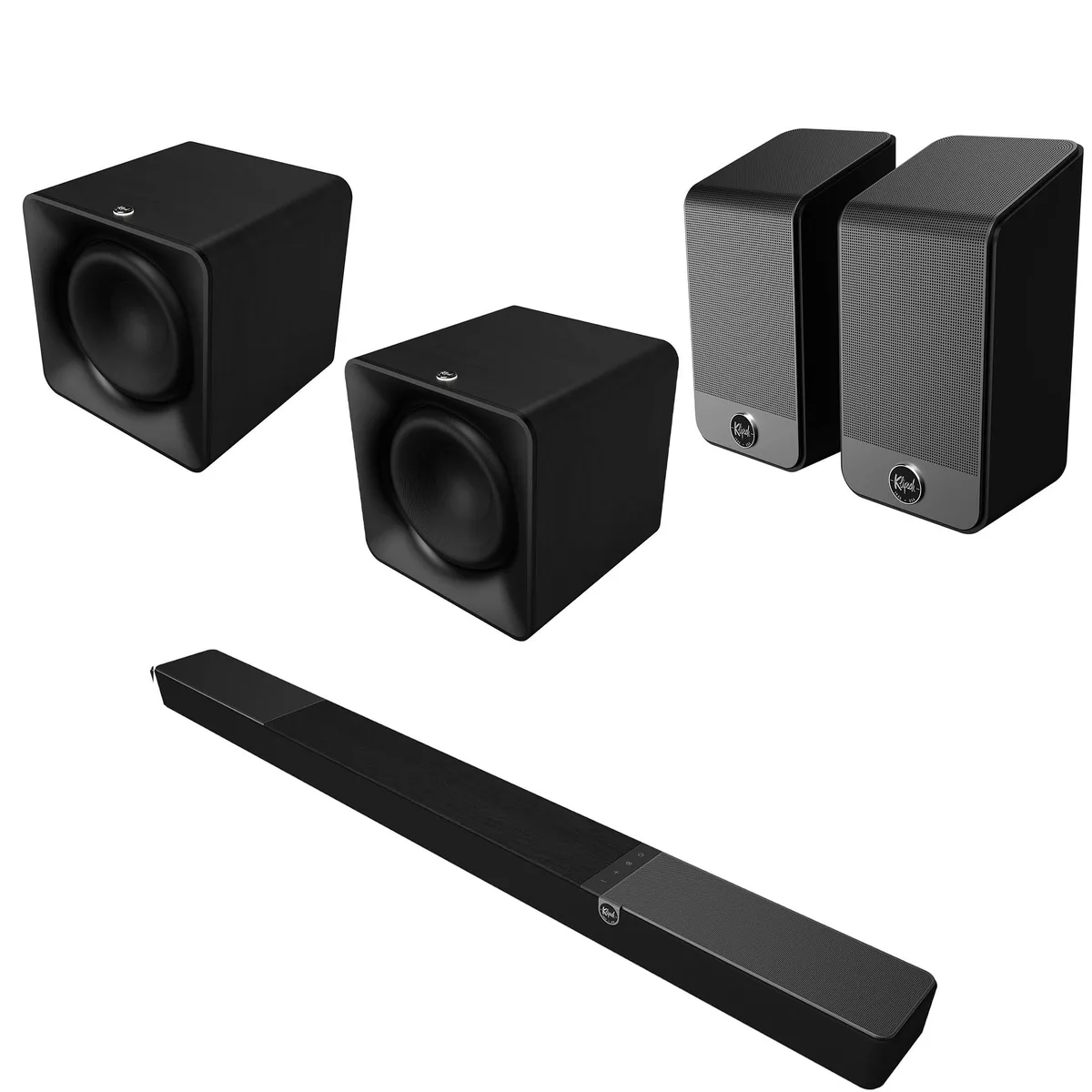 Klipsch Klipsch Flexus300 5.1.2 System Ebony with 2×12" Subs &amp; 200 Surrounds — product photo