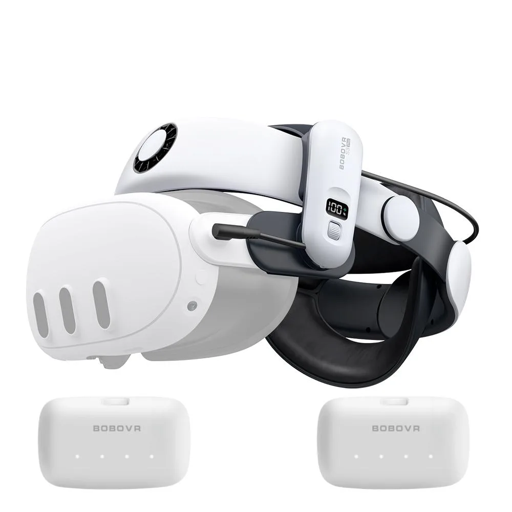 BoboVR BoboVR S3 Pro Battery Head Strap with Two B100 Batteries vr accessory — product photo